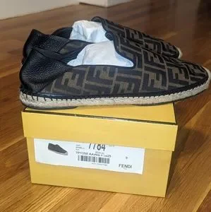 Fendi | Shoes | Fendi Tessuto Ff Monogram Espadrilles 9ukus  display picture 1